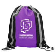 Polyester Drawstring With Reflector Stripes