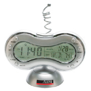 FM Scanner Radio and Alarm Clock With Weather Station