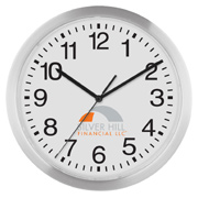 12 Inch Slim Metal Wall Clock