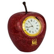 Marble Apple Clock