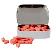 Domed Tin With Lip Shaped Mints