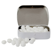 Domed Tin With Golf Ball Shaped Mints