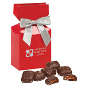 Chocolate Sea Salt Caramels - Red Box