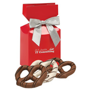 Chocolate Covered Pretzels - Red Box