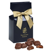 Chocolate Sea Salt Caramels - Navy Box