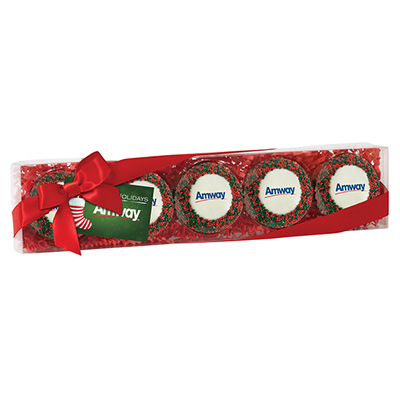 Elegant Chocolate Covered Oreo Gift Box (5 Pack) - Holiday