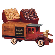 Classic Wooden 1925 Stake Truck - Chocolate Covered Almonds and Jumbo Cashews