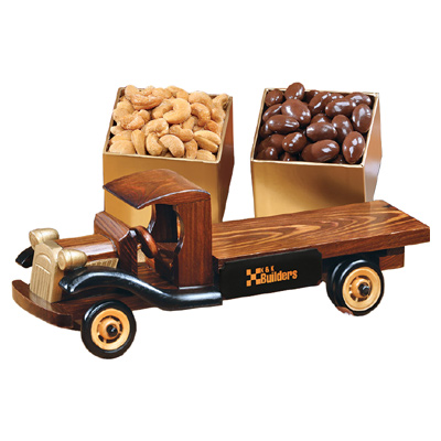 1930-Era Flat Bed Truck - Chocolate Covered Almonds and Jumbo Cashews