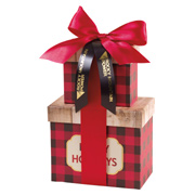 Plaid Tidings Holiday Sweets Tower