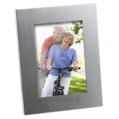 3.5x5 Brushed Silver Picture Frame