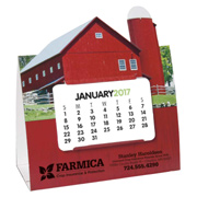 Die-Cut Barn Calendar