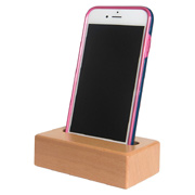 Wooden Block Phone Holder