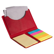 Business Card Sticky Pack With Microfiber Cleaning Cloth