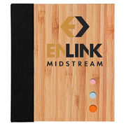 Sticky Notes Set With Bamboo Cover