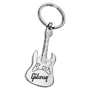 Metal Guitar Shape Keychain