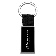 Rectangular Dark Gunmetal Key Chain