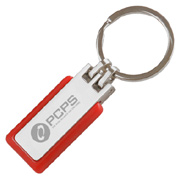 Rubber Metal Keychain