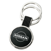 Carbon-Round Key Chain