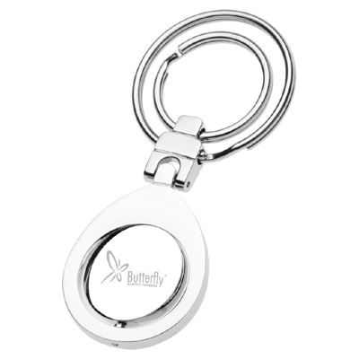Double Ring Swivel Metal Keychain