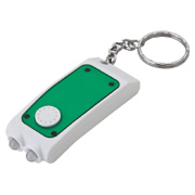 Double LED Flashlight Keyring With Pen