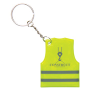 Reflective Safety Vest Keytag