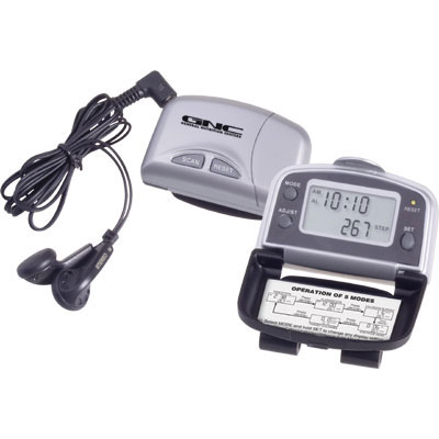 FM Scan Radio With 5-Function Pedometer