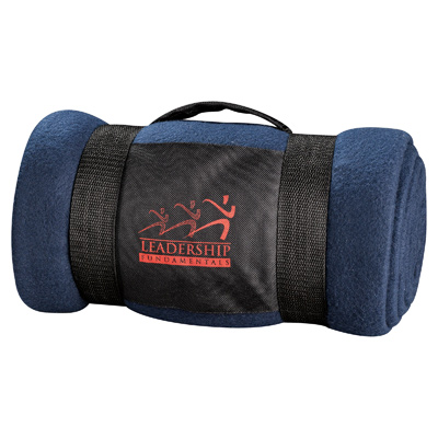 Roll-up Fleece Blanket With Carrying Strap