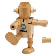 RoboDroidBot Wooden Poseable Robot