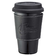 Double Wall Ceramic Tumbler With Wrap - 11 oz.