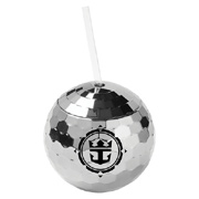 Disco Ball Tumbler With Straw