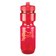 22 oz. Translucent Bike Bottle - Push/Pull Lid