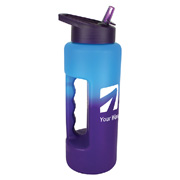 Mood 32 oz. Grip Bottle With Straw Cap Lid