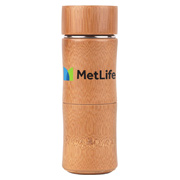 Bamboo Stem Vacuum Sealed 12 oz. Water Bottle With Filter