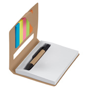 Eco Stowaway Sticky Jotter With Pen