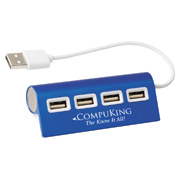 4 Port Aluminum Wave USB Hub