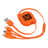 3-in-1 Retractable Noodle Cable With Type C USB