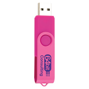 16 GB Two Tone Folding USB 2.0 Flash Drive