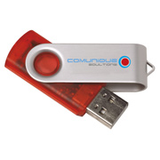 16 GB Translucent Folding USB 2.0 Flash Drive