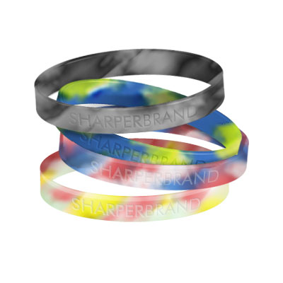 Silicone Rubber Wristband (Multi-Colored - Adult)