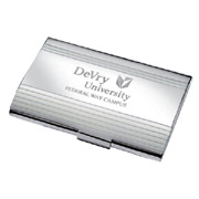 Chrome Plated Metal Business Card Case