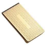 Gold Chrome Plated Metal Money Clip