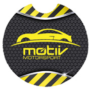 Sublimated Recycled Rubber Car Coaster