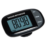 Easy See Pedometer With Clock