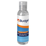 4 oz. Clear Sanitizer in Tall Bottle With Clear Flip Top Lid