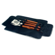 3-Piece BBQ Tote and Grill Set