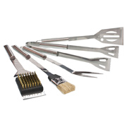 Deluxe 5-Piece Stainless Steel BBQ Tool Set