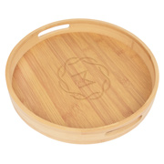 Bamboo Serving Tray With Handles