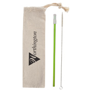 Park Avenue Stainless Straw Kit With Cotton Pouch