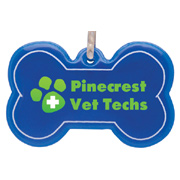 Dog Bone Reflective Collar Tag