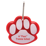 Paw Shaped Reflective Collar Tag